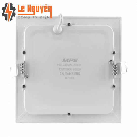 LED Panel âm trần nhôm mặt vuông 12W ánh sáng trắng SPL-12T