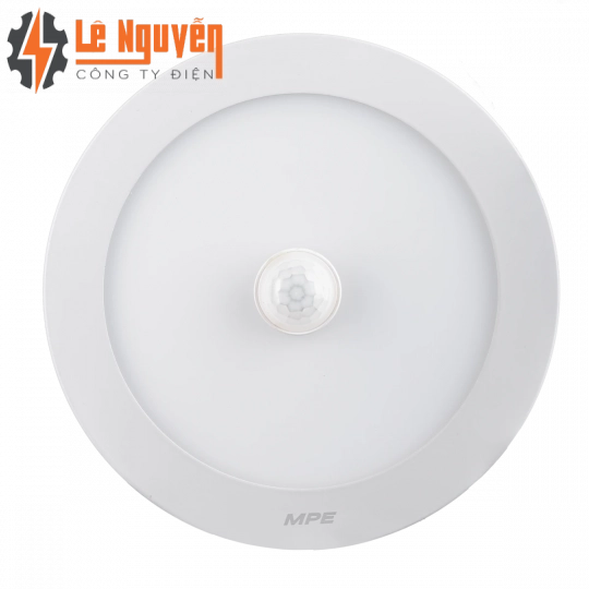LED Panel ốp nổi nhôm, mặt tròn, cảm biến chuyển động 12W ánh sáng trắng SRPL-12T/MS