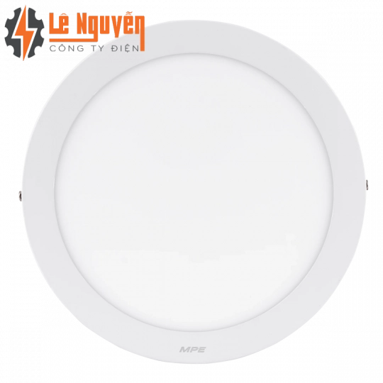 LED Panel ốp nổi nhôm, mặt tròn 18W ánh sáng vàng SRPL-18V