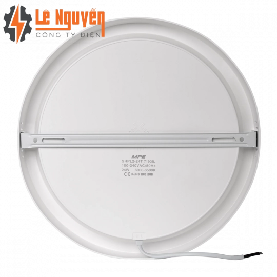 LED Panel ốp nổi nhựa, mặt tròn 24W ánh sáng trắng SRPL2-24T