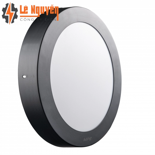 LED Panel ốp nổi nhựa đen, mặt tròn 12W - 3 chế độ màu SRPLB2-12/3C