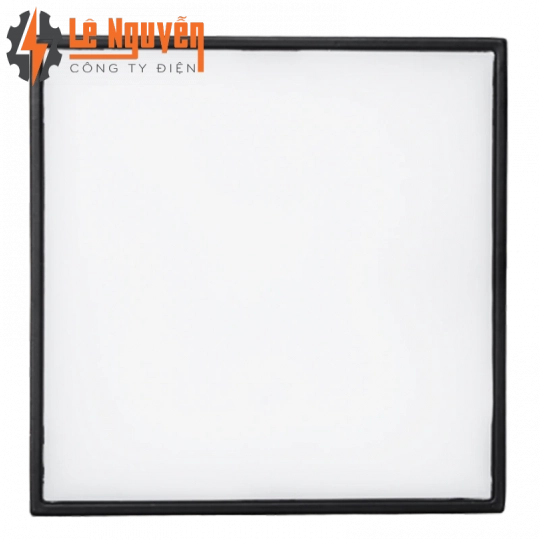 LED Downlight ốp nổi tràn viền đen, mặt vuông 16W ánh sáng trắng SSDLB-16T