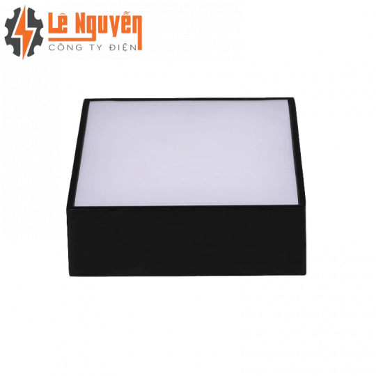 LED Downlight ốp nổi tràn viền đen, mặt vuông 16W ánh sáng trung tính SSDLB-16N