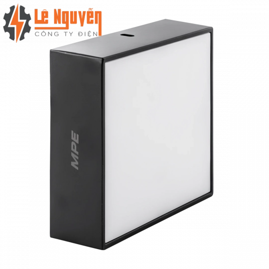 LED Downlight ốp nổi tràn viền đen, mặt vuông 16W ánh sáng trắng SSDLB-16T