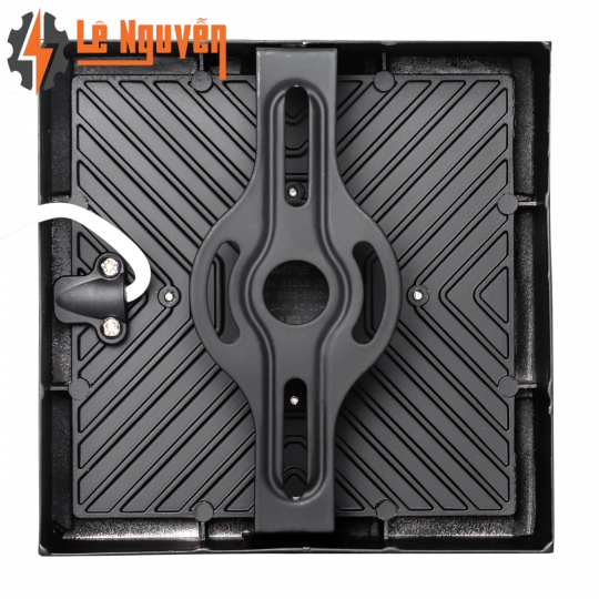 LED Downlight ốp nổi tràn viền đen, mặt vuông 16W ánh sáng trắng SSDLB-16T