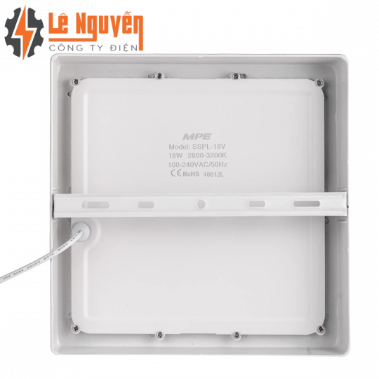 LED Panel ốp nổi nhôm, mặt vuông 18W ánh sáng vàng SSPL-18V