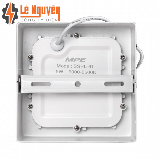LED Panel ốp nổi nhôm, mặt vuông 6W ánh sáng trắng SSPL-6T