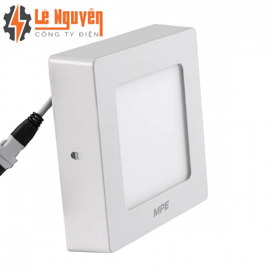 LED Panel ốp nổi nhôm, mặt vuông 6W ánh sáng trắng SSPL-6T