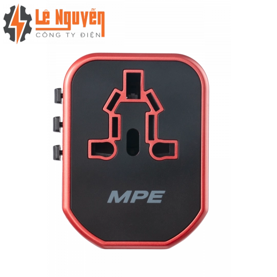 Ổ cắm du lịch đa năng, chân cắm kiểu Châu Âu, Úc, Mỹ Tích hợp 2 sạc USB mã TA5