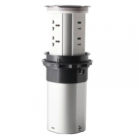 Ổ cắm âm bàn 4 ổ cắm đăng năng, điều khiển Wifi TBS2/SC