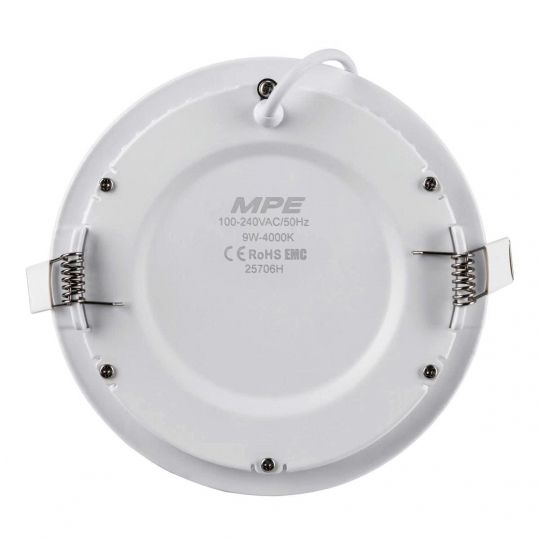 LED Panel âm trần nhôm mặt tròn 9W ánh sáng trung tính RPL-9N