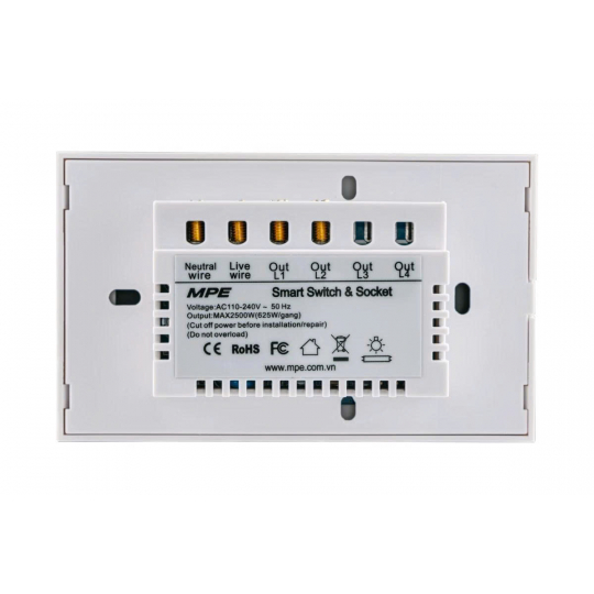 Mặt công tắc rèm cửa, điều khiển Wifi CSW/SC